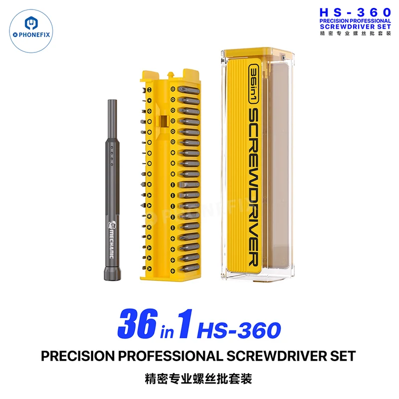 Set di cacciaviti MECHANIC HS-360 36 in 1 per telefoni ed elettronica