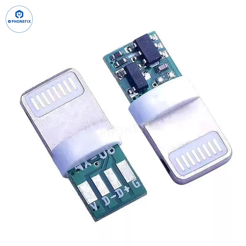 Connettore maschio fai-da-te per cavo di ricarica iPhone con scheda a chip