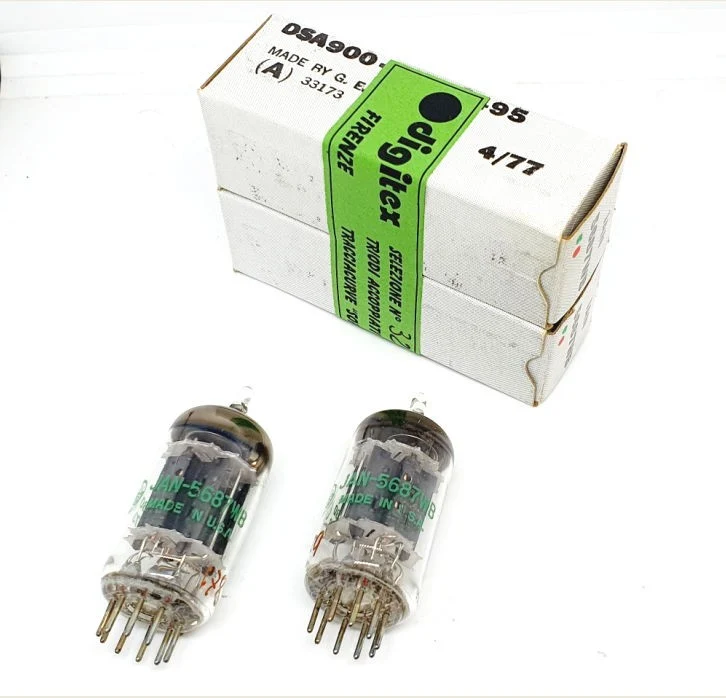 5687WB JAN General Electric USA 1977 NOS-NIB Selezione Digitex + Audiokit Coppia / Pair (v178 - v179)