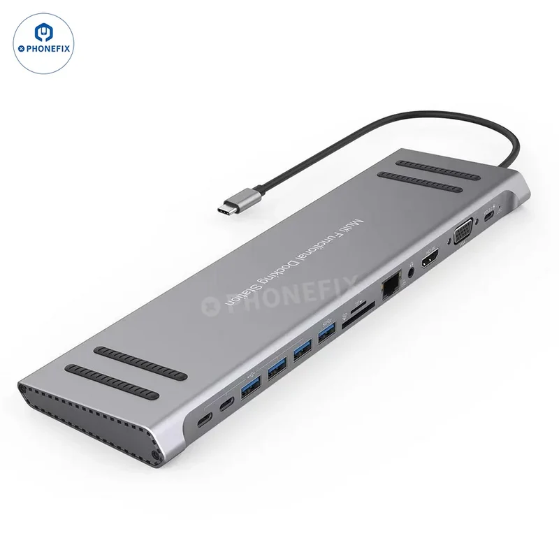 Stazione di docking PD di tipo C 14 in 1 con ricarica rapida per laptop MacBook