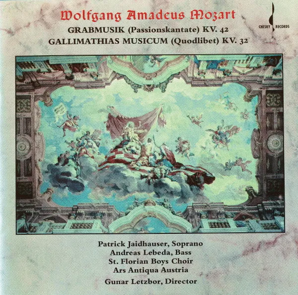 Mozart, Gunar Letzbor, Ars Antiqua Austria, St. Florianer Sängerknaben – Grabmusik KV. 42, Gallimathias Musicum KV. 32 (CD)