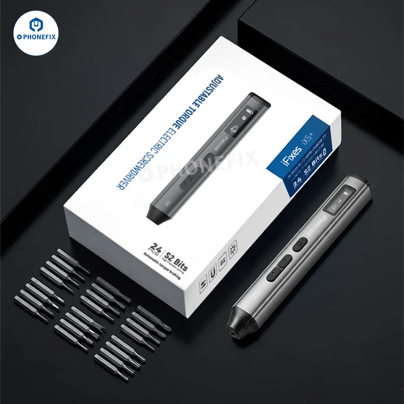 Avvitatore elettrico iFixes iX5 con coppia regolabile per la riparazione di telefoni.