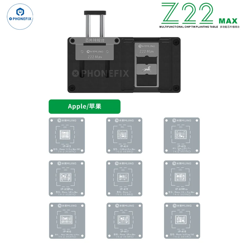 Piattaforma di reballing MIJING Z22MAX/Rimozione della colla per iPhone e Android