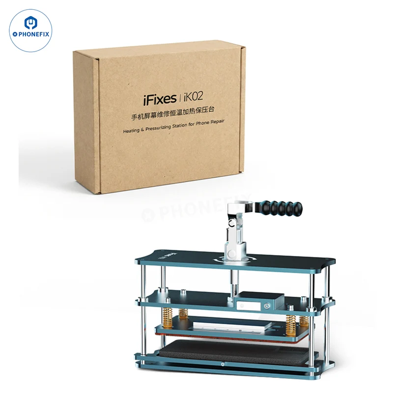 Piattaforma di mantenimento della pressione di riscaldamento per schermo/cover posteriore del telefono iFixes iK02