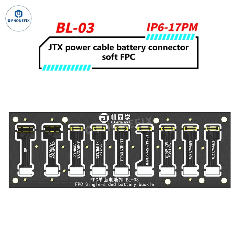 Connettore batteria JTX BL-03 BL-04 per iPhone serie 6-17/Android
