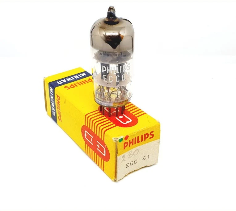 ECC81 - 12AT7 Philips / Mullard NOS-NIB Singola (v280)
