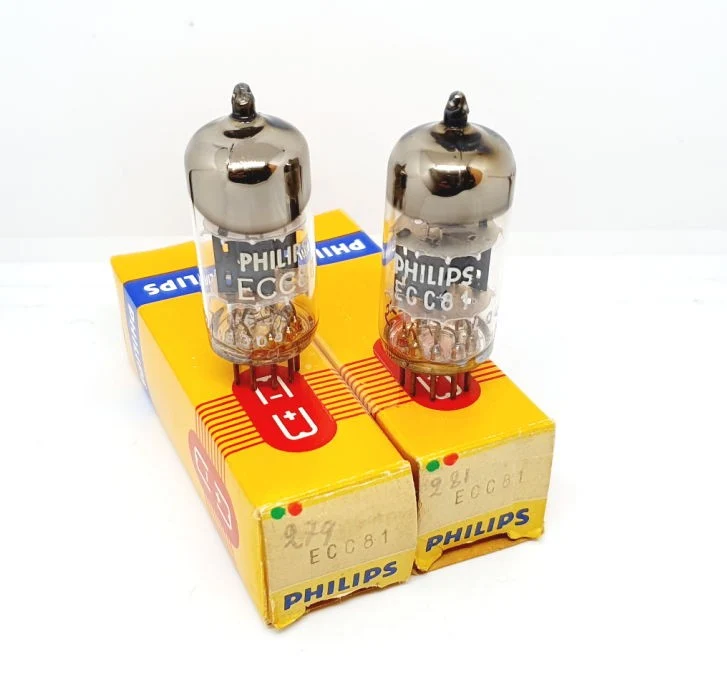 ECC81- 12AT7 Philips / Mullard NOS-NIB Coppia (v279 - v281)