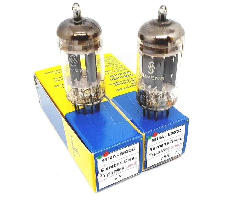 5814A - E82CC Siemens Triple Mica UOS Coppia Usate (v51 - v56)