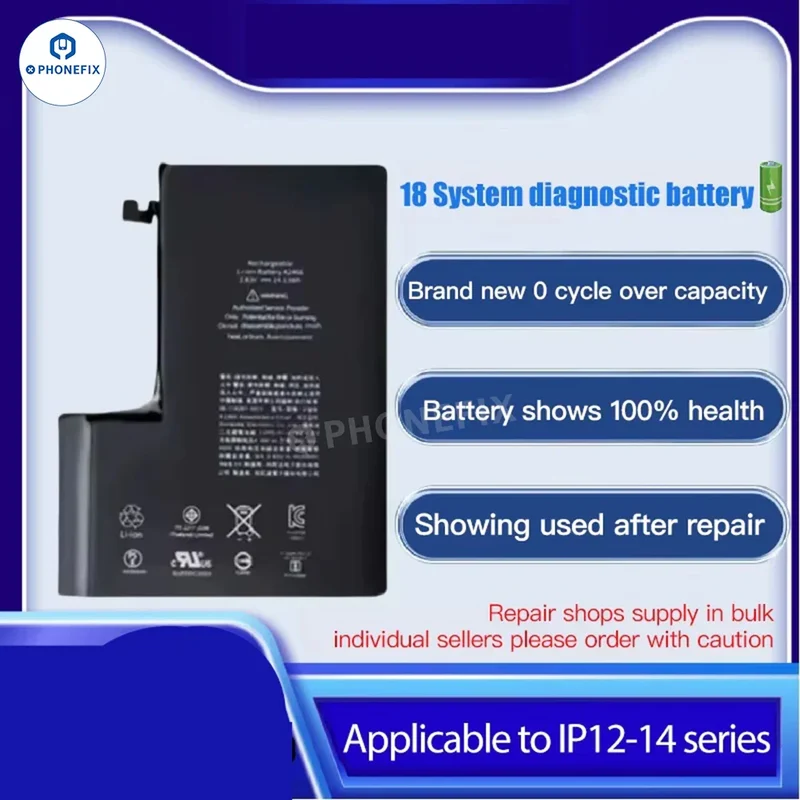 Nessuna batteria diagnostica pop-up per iPhone 12-16 Pro Max