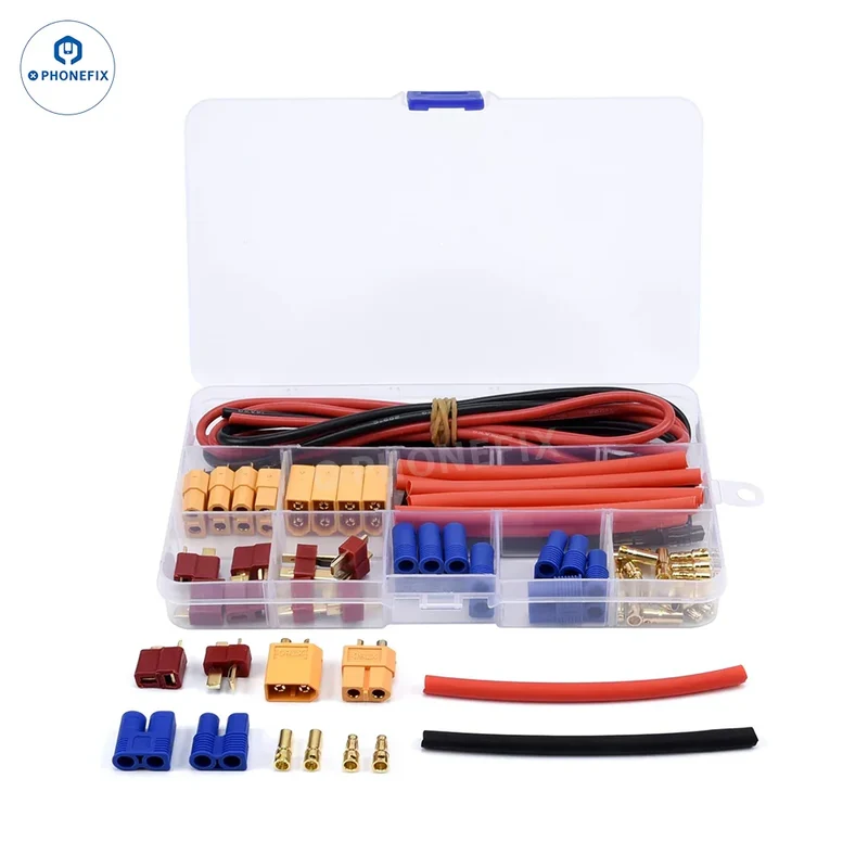 Set di adattatori per connettori per batteria T-Plug EC3 XT60 - 52 pezzi