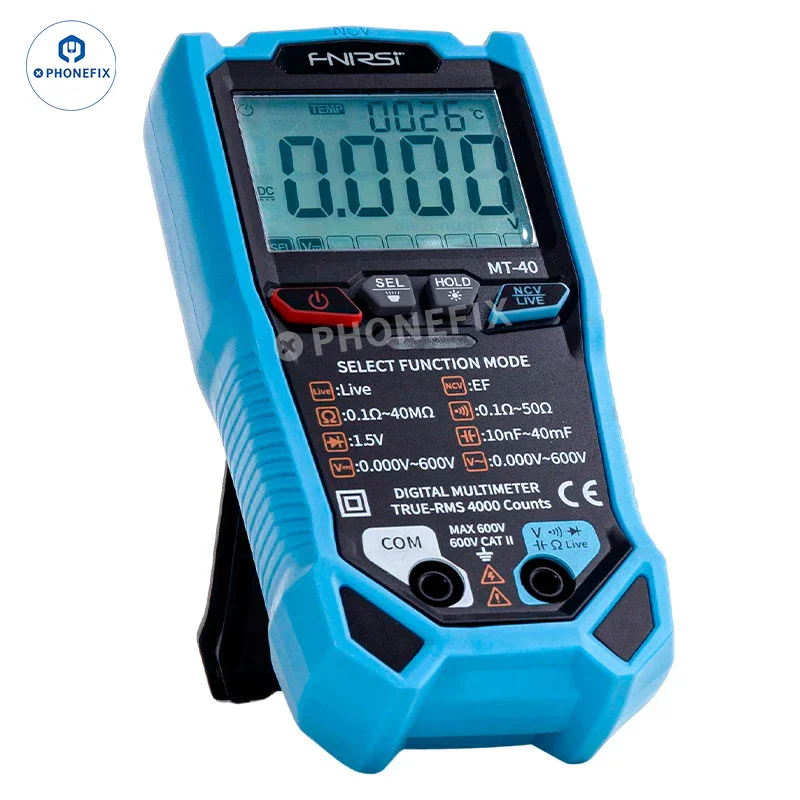 FNIRSI MT-40 Multimetro intelligente Auto-Range Anti-bruciatura
