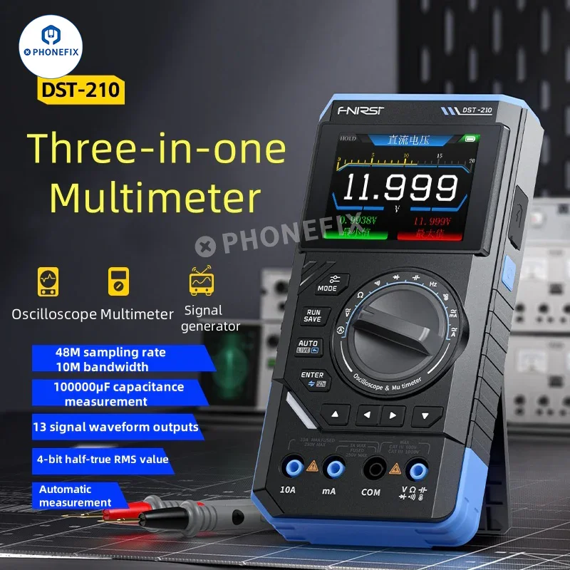 DST210 DST201 Multimetro Oscilloscopio Generatore di Segnale 3 in 1