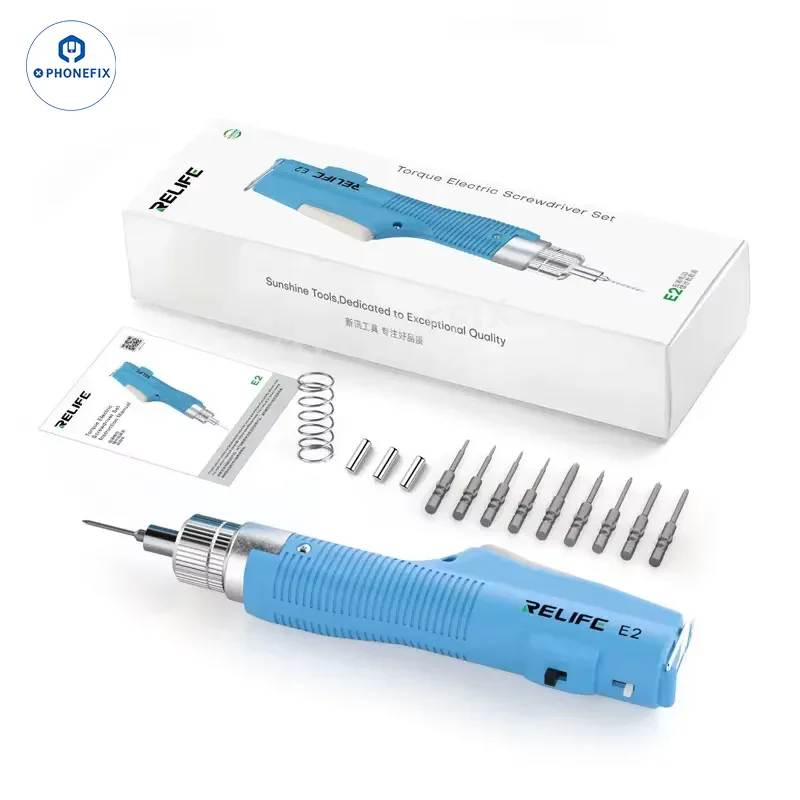 Cacciavite elettrico dinamometrico RELIFE E2 con scatola di immagazzinaggio T01