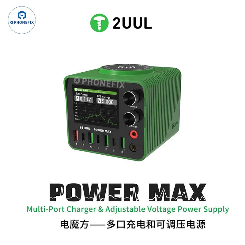 2UUL PC01 POWER MAX Caricabatterie Alimentatore a tensione regolabile
