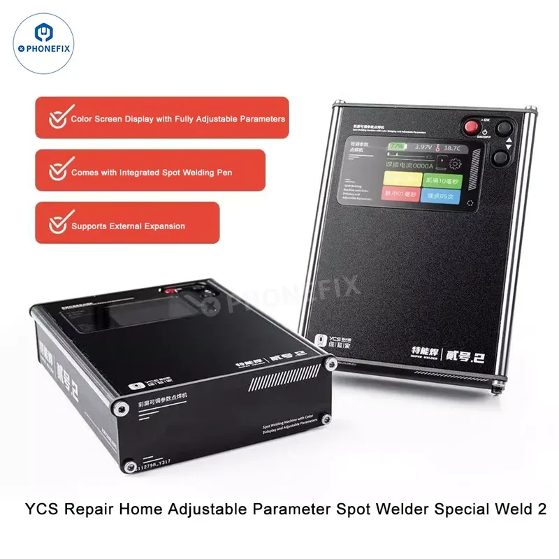 Saldatrice a punti con parametri regolabili YCS con display a colori