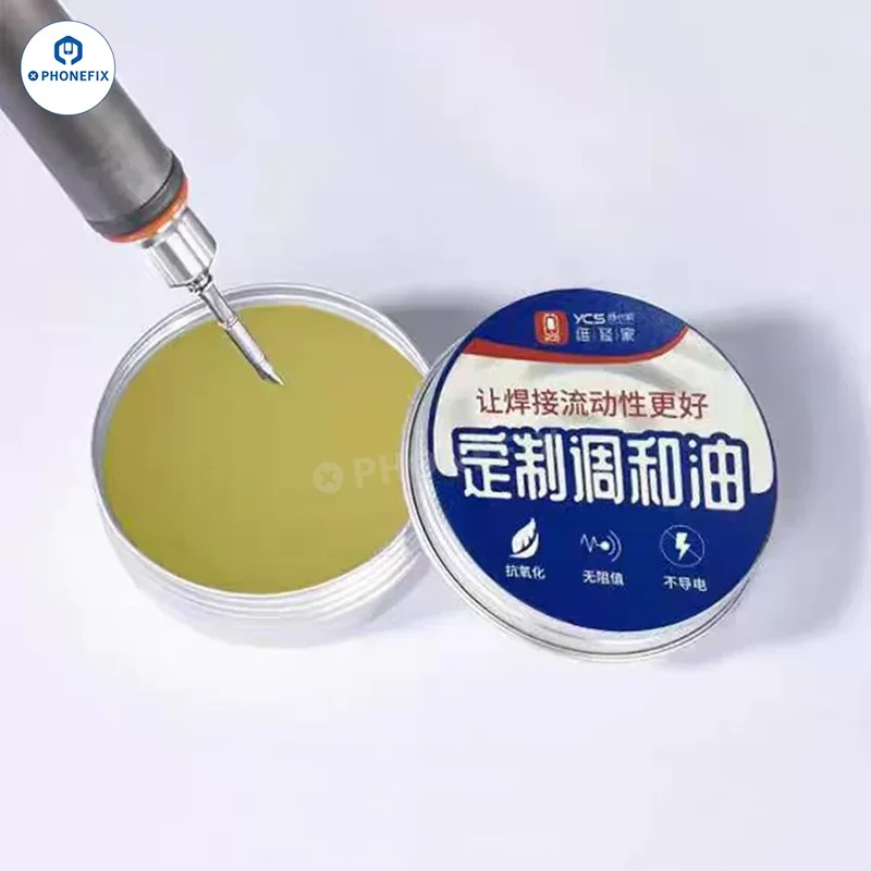 YCS Olio di flusso personalizzato per saldatura e incollaggio di PCB telefonici