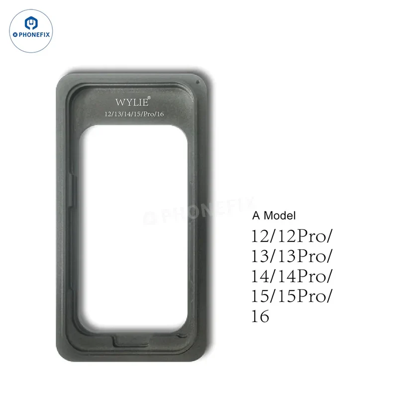 WYLIE Stampo per colla per cornice schermo per iPhone 12-16 Pro Max