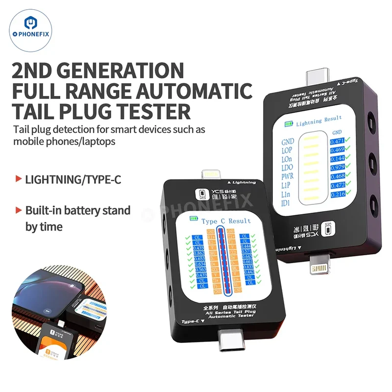 Misuratore di potenza guasto del tester della porta di ricarica posteriore del connettore YCS 2ND Mobile