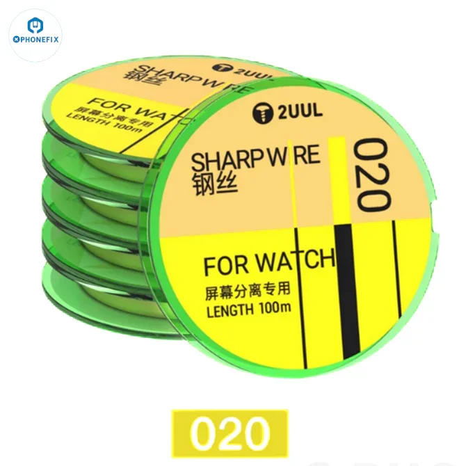 Filo tagliente 2UUL 0.02/0.028/0.035/0045 mm per separazione dello schermo