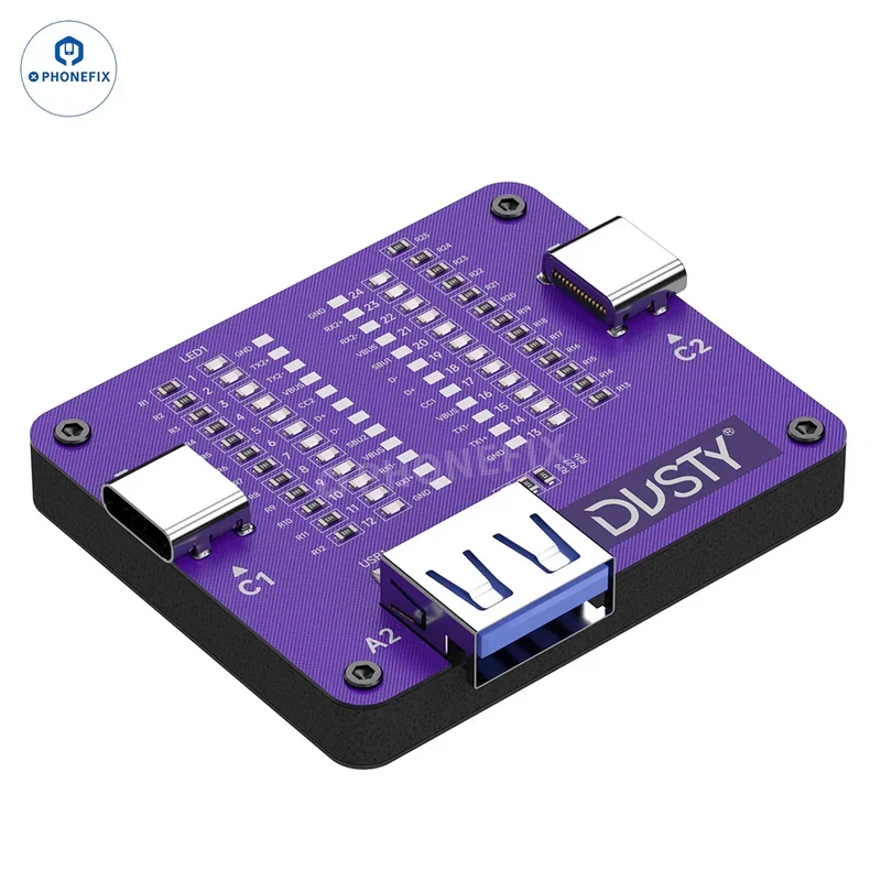 Tester per pin di guasto del circuito del cavo dati tipo C polveroso MECHANIC TC-24