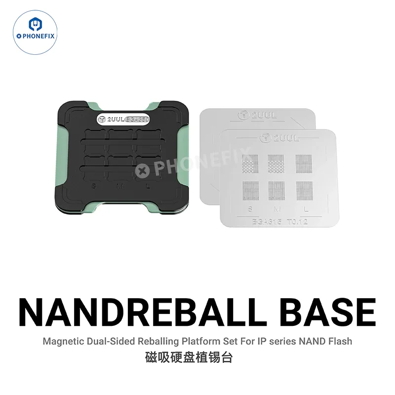 Base magnetica per reballing Nand BH16 2UUL con stencil BGA110 BGA315