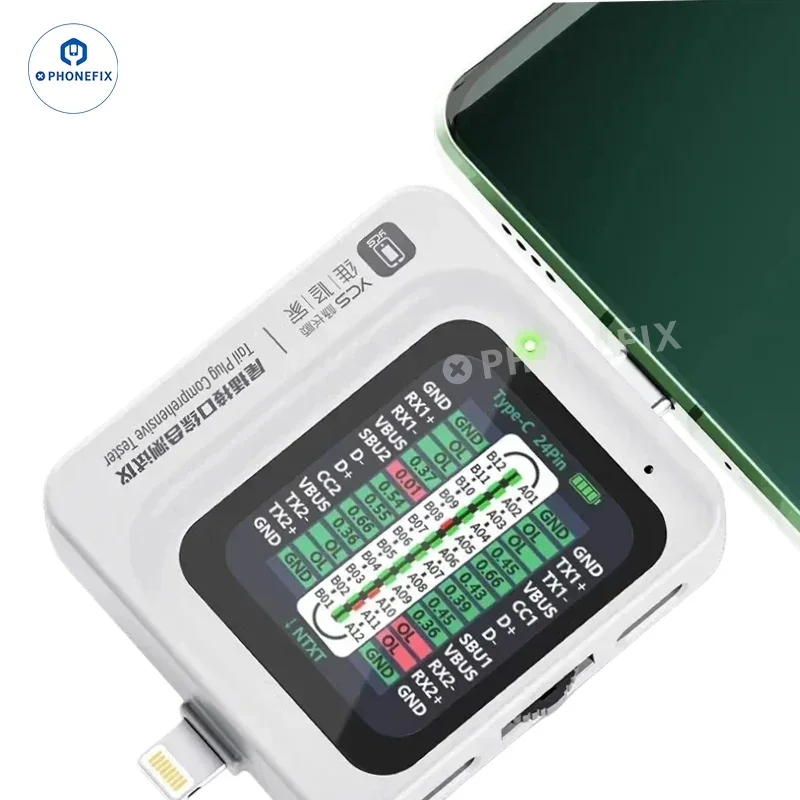 Tester per spina di illuminazione di tipo C YCS TNS360 per laptop mobile
