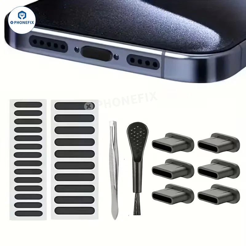Tappo antipolvere di tipo C per altoparlante e rete antipolvere per iPhone 17/16/15 Android