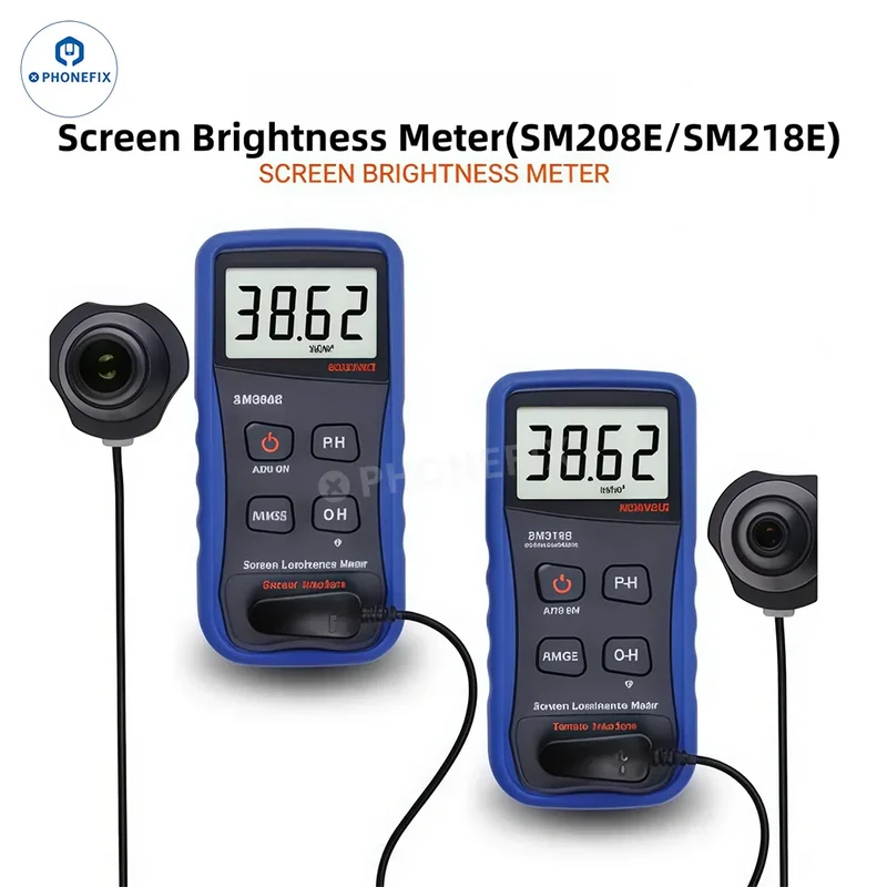 SM208E SM218E Misuratore di luminosità dello schermo Tester di luminanza LCD per telefono/TV