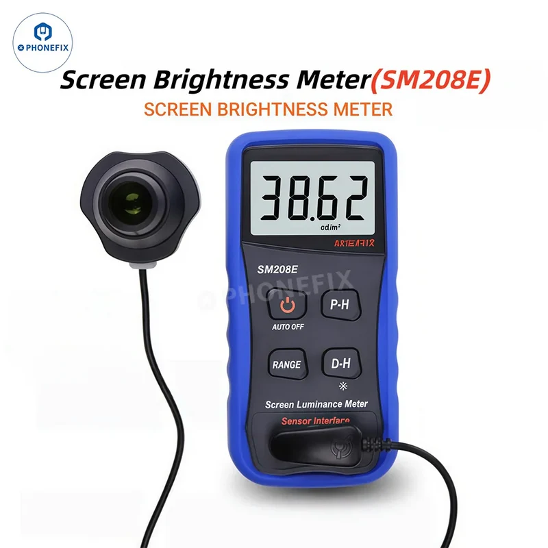 SM208E SM218E Misuratore di luminosità dello schermo Tester di luminanza LCD per telefono/TV