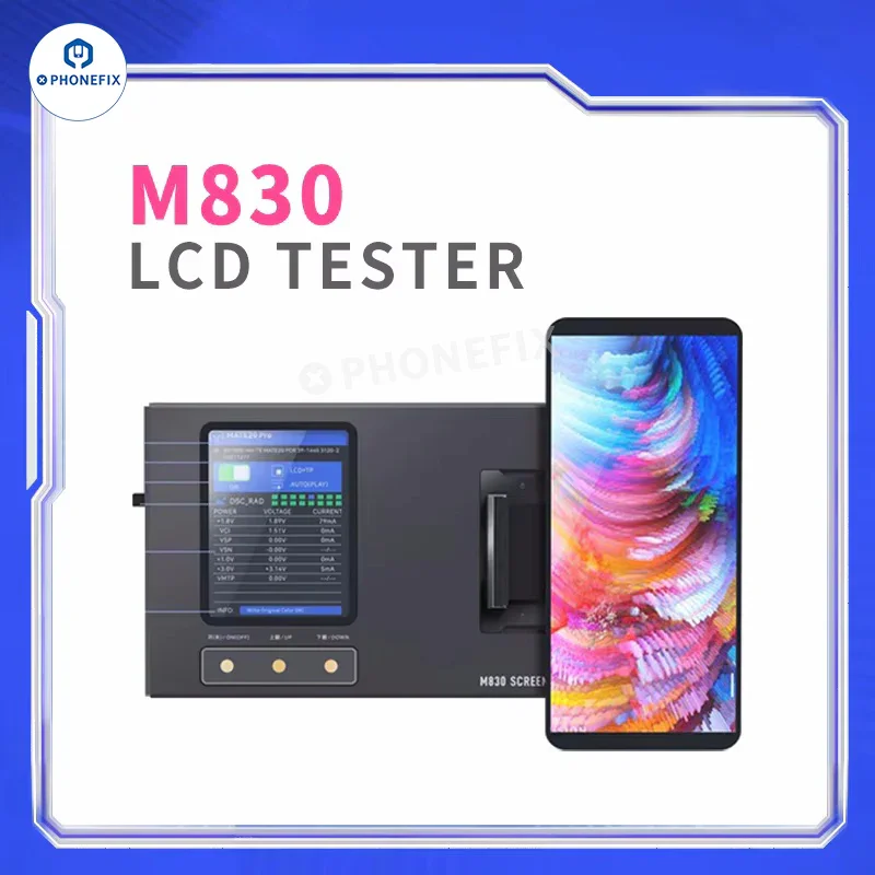 YCX M830 M8 Tester dello schermo per iPhone Samsung Huawei Android