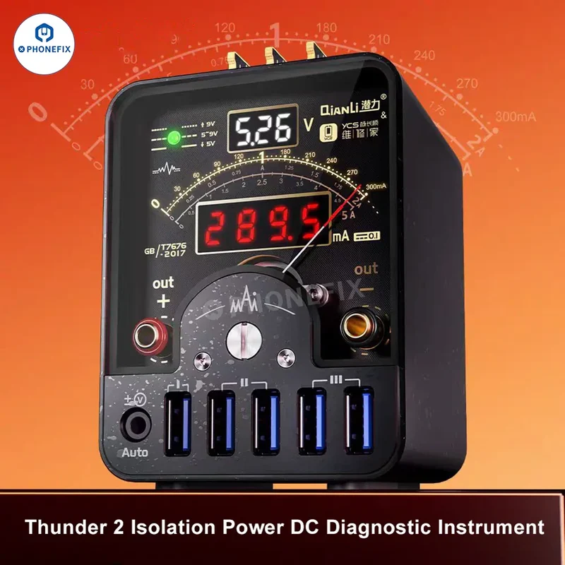 YCS QIANLI LT2 DC Power Supply Diagnosis Meter Curva Amperometro