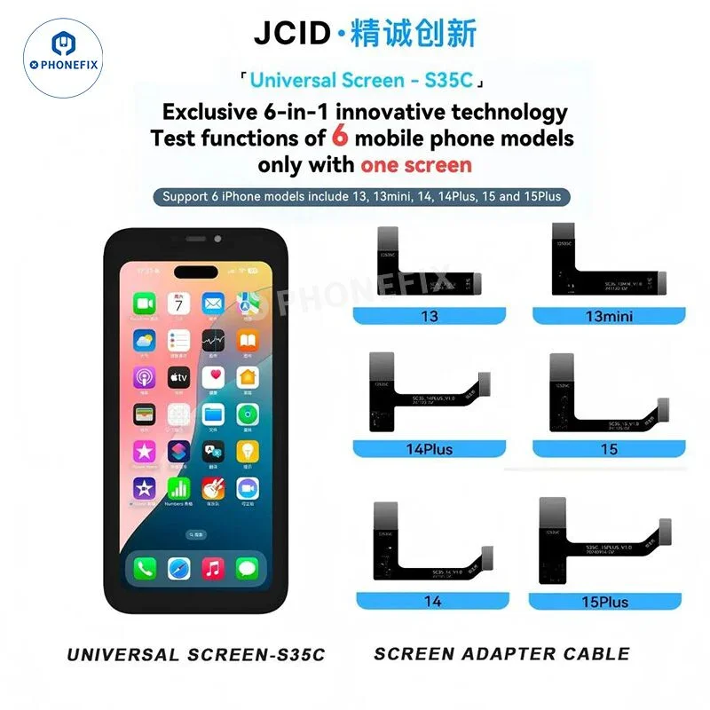 Schermo universale JC S35C S36P per iPhone 13-16 Pro Max Rilevamento PCB