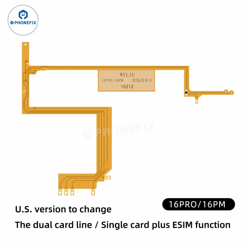 WYLIE iPhone 16 Pro Max eSIM a Dual SIM con kit vassoio slot per scheda