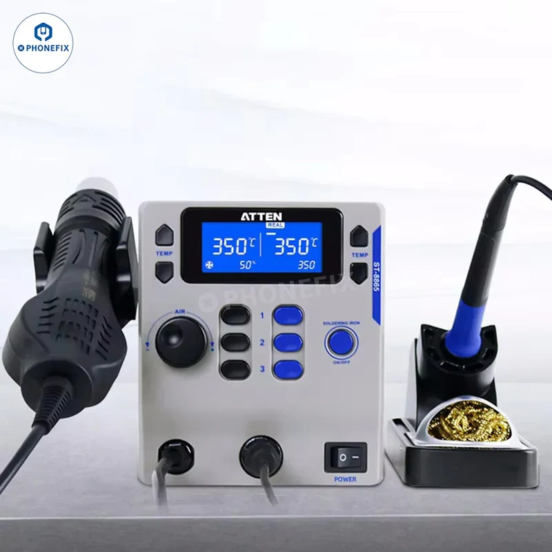 ATTEN ST-8865 Saldatore Pistola ad Aria Calda 2 In 1 Stazione di Rilavorazione BGA