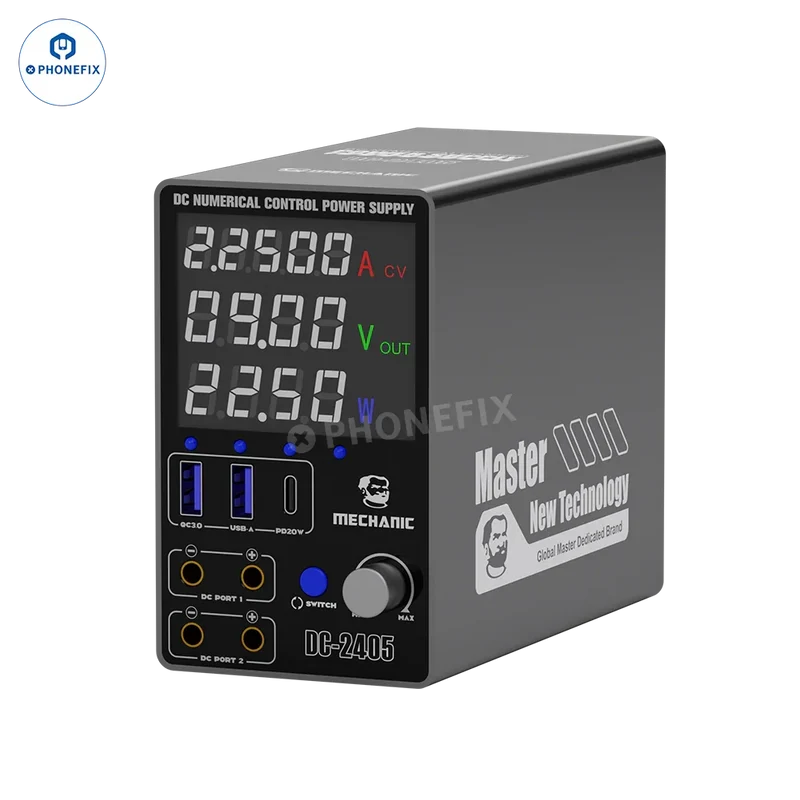 MECHANIC DC-2405 Alimentatore DC digitale a doppio canale 24V 5A