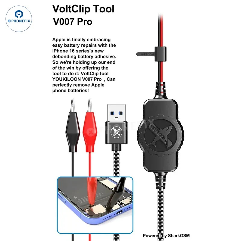 VoltClip Tool V007 Pro Clip di rimozione adesivo per batteria iPhone
