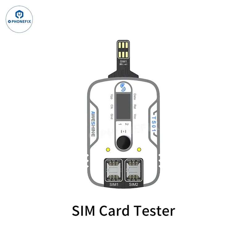 Aweshine TS-01 Tester per schede SIM per iPhone iPad Android Tutta l'elettronica