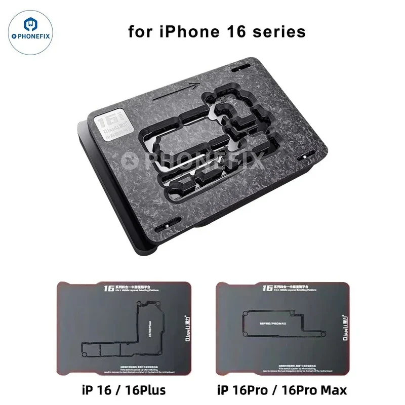 Piattaforma di reballing dello strato intermedio 16 in 16 QianLi per iPhone 4 Plus/1 Pro Max