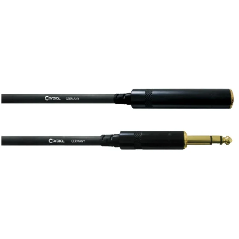 Cordial Essentials REAN 1/4" to 1/4" Female Headphone Extension Cable (3m)