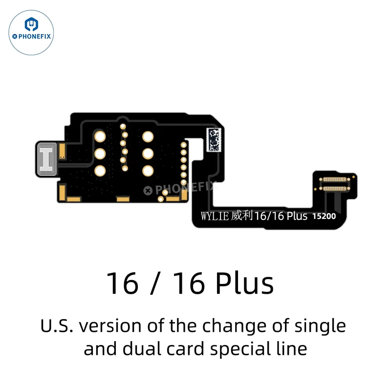 Cavo speciale per scheda SIM singola/doppia WYLIE US iPhone 16/16 Plus eSIM