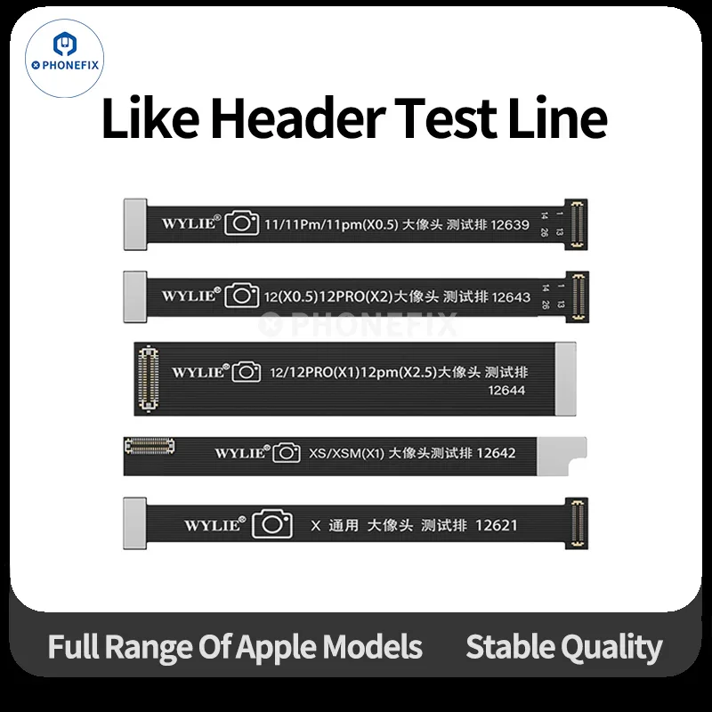 Cavo di estensione FPC per test della fotocamera posteriore WYLIE per iPhone X-17 Pro Max