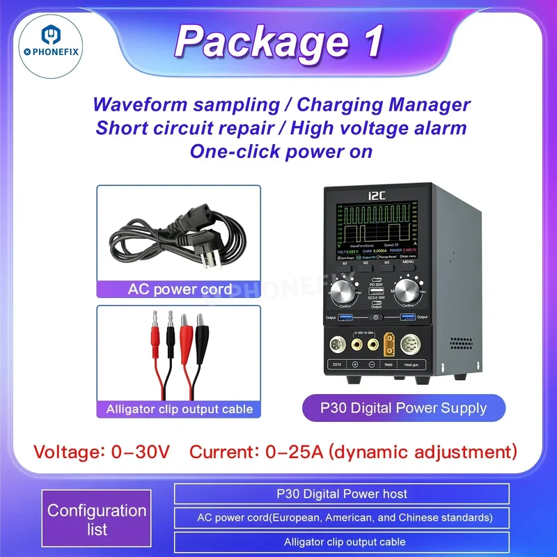 i2C P30 P30S Alimentatore digitale Piattaforma di riparazione multifunzionale per telefoni