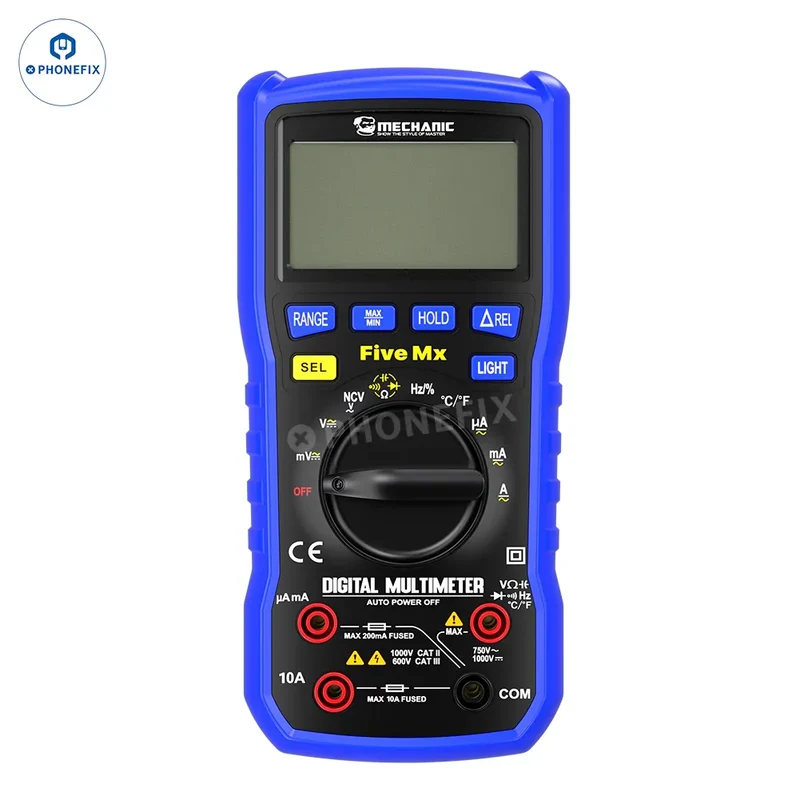 Meccanico Mini TD Five MX Multimetro digitale NCV Misurazione della temperatura