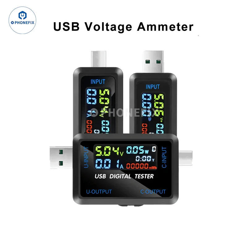Tester digitale USB Type-C Tensione Corrente Caricabatterie Rilevatore