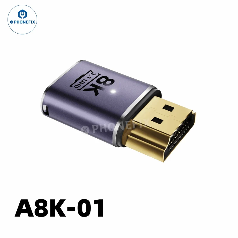 Connettore di estensione del convertitore 8K 60HZ 48Gbps per telefono, laptop, HDTV
