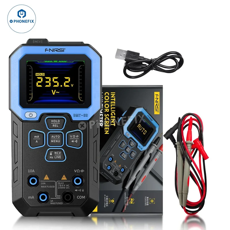 FNIRSI DMT-99 Multimetro digitale Smart Voltmetro Amperometro Tester
