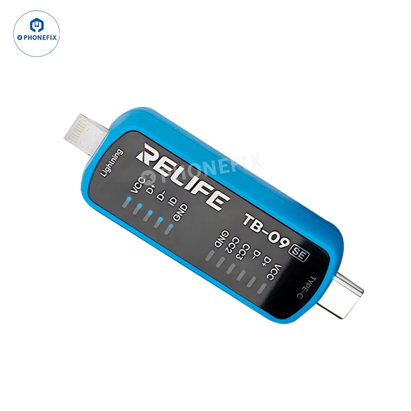 Tester per porta di ricarica per telefono Lightning di tipo C RELIFE TB-09 SE