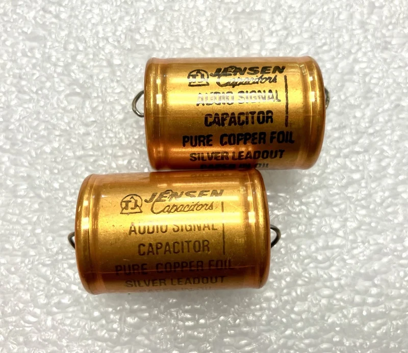 Jensen 0.22uf 630v - Coppia Condensatori Carta e Olio in Rame