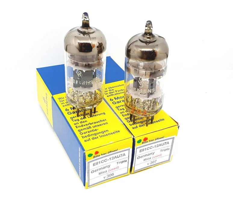 E81CC - 12AT7WA SIEMENS UOS Tripla Mica Coppia Usate (v306 - v307)