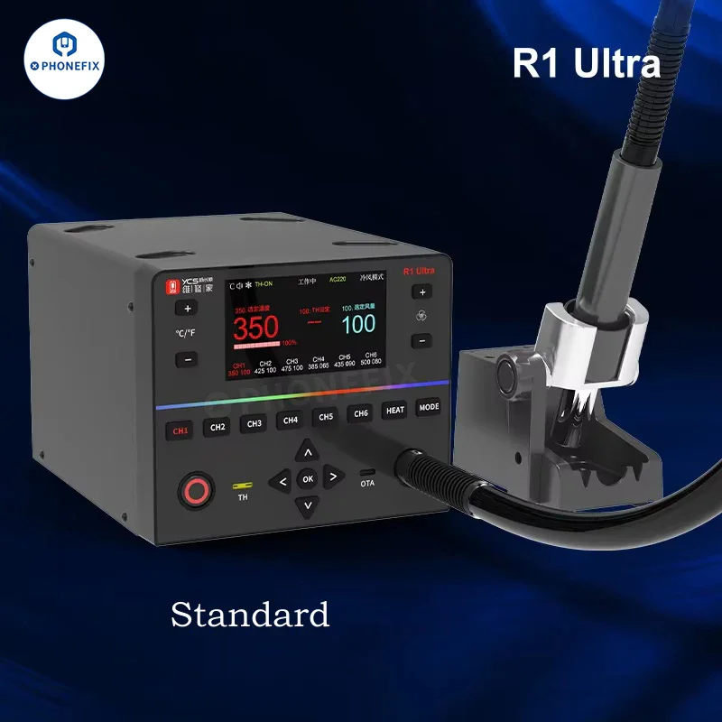 Stazione di rilavorazione BGA con pistola ad aria calda YCS R1 Ultra da 1450 W